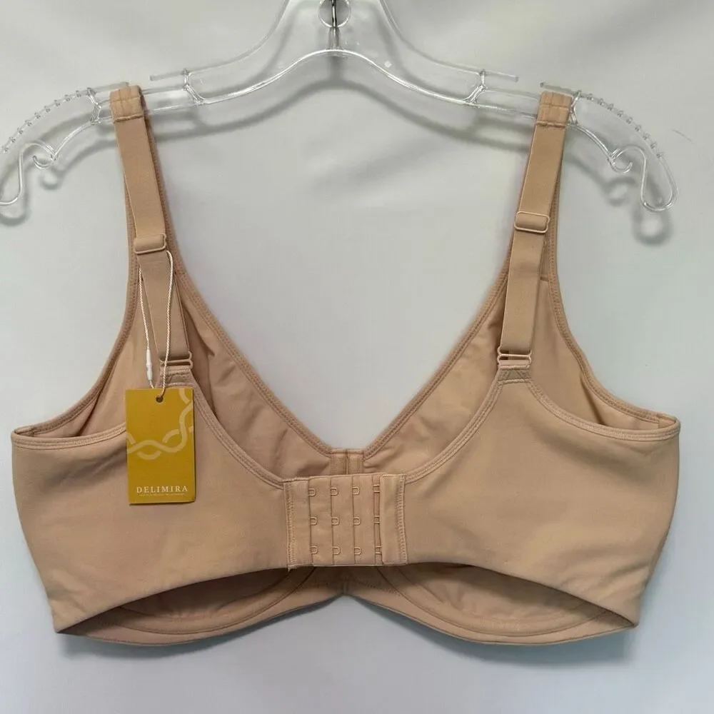 DELIMIRA Inbarely Plus Full Coverage Underwire Unlined Seamless Bra size 38F/DDD - Picture 9 of 12
